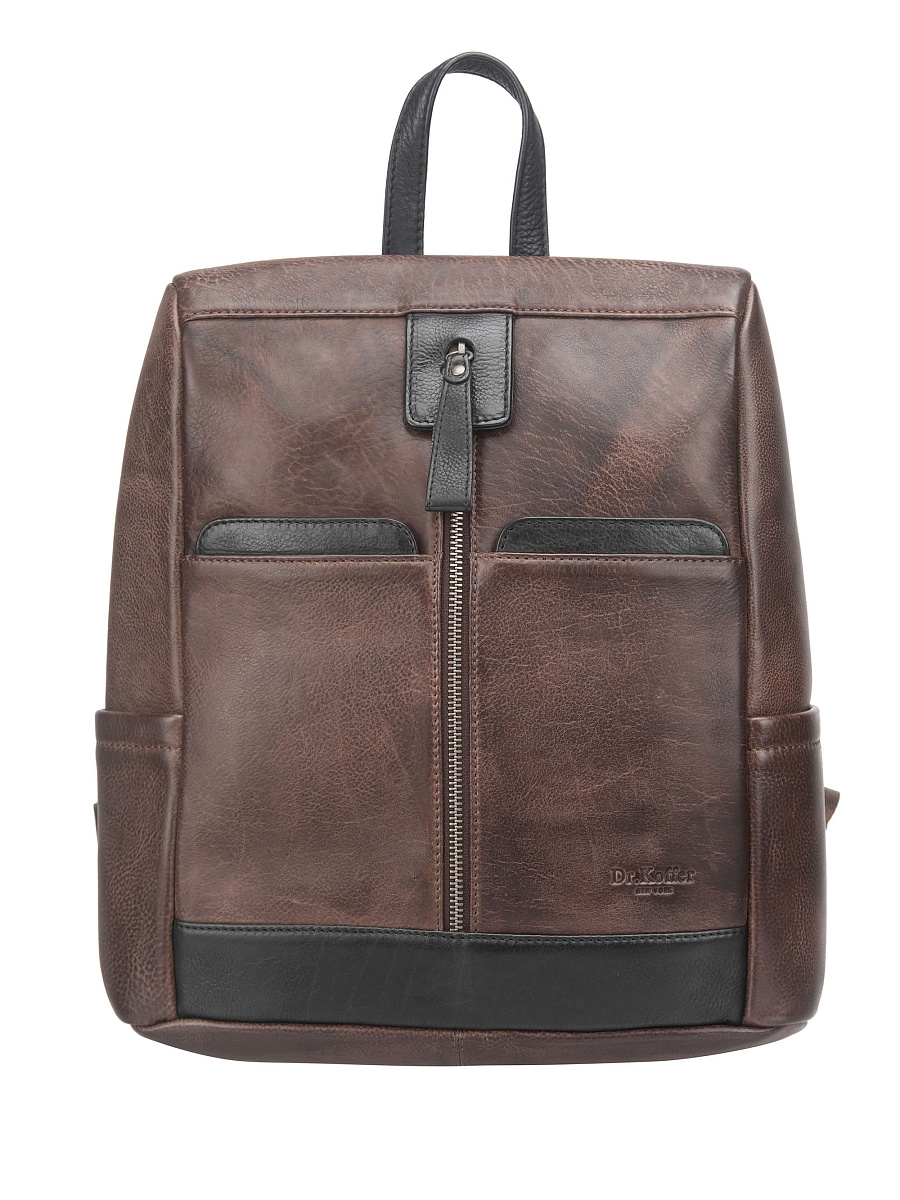 Рюкзак Dr. Koffer из натуральной кожи коричневый