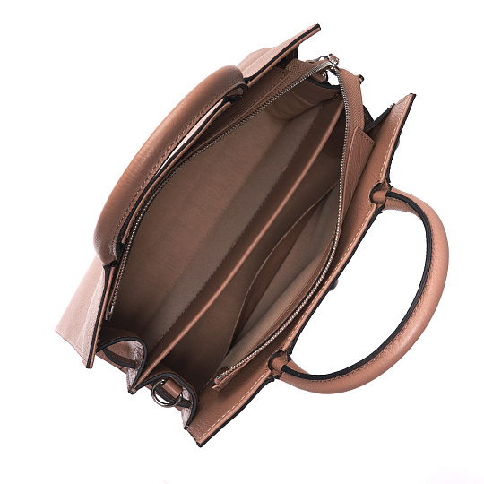 Женская сумка Dr.Koffer из натуральной кожи коричневая