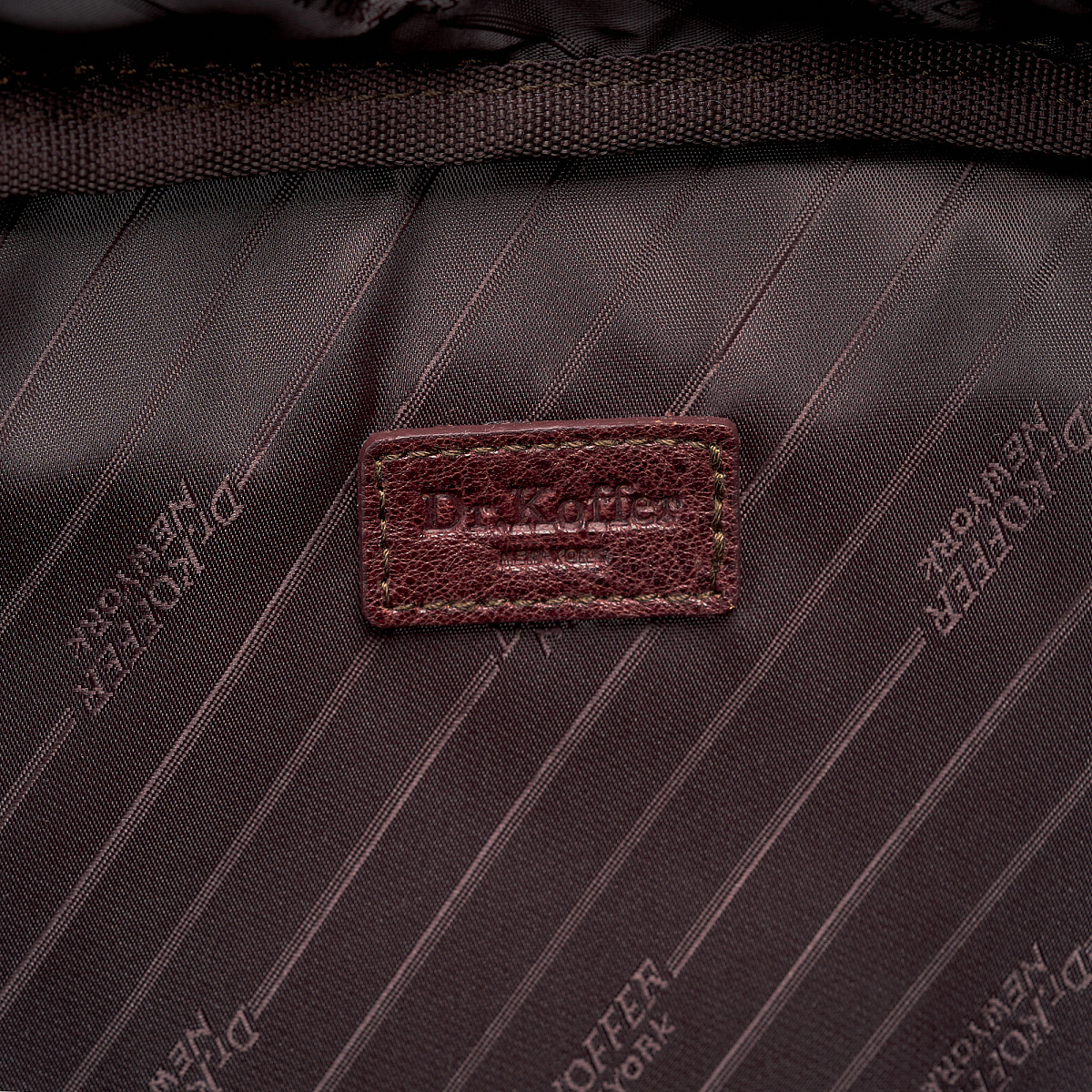 Портфель Dr.Koffer из натуральной кожи светло-коричневый