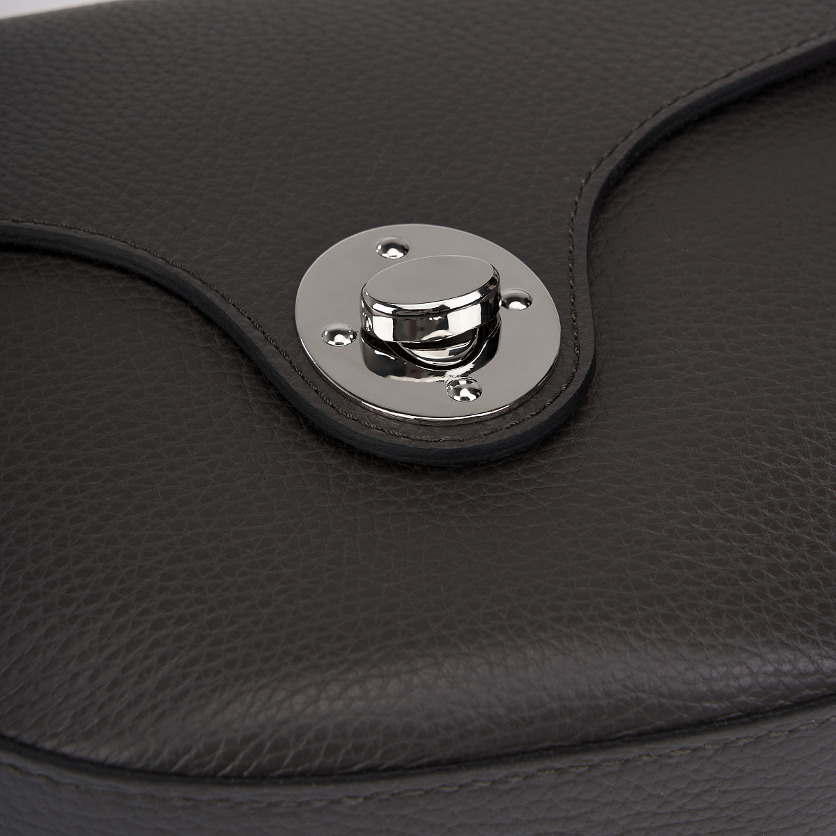 Женская сумка Dr. Koffer из натуральной кожи серая