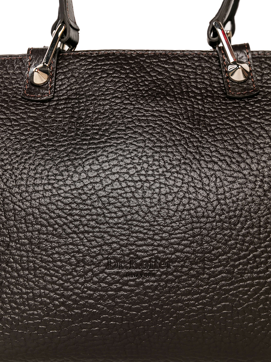 Женская сумка Dr. Koffer из натуральной кожи коричневая