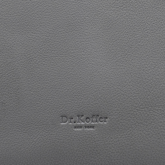 Женская сумка Dr.Koffer из натуральной кожи серая