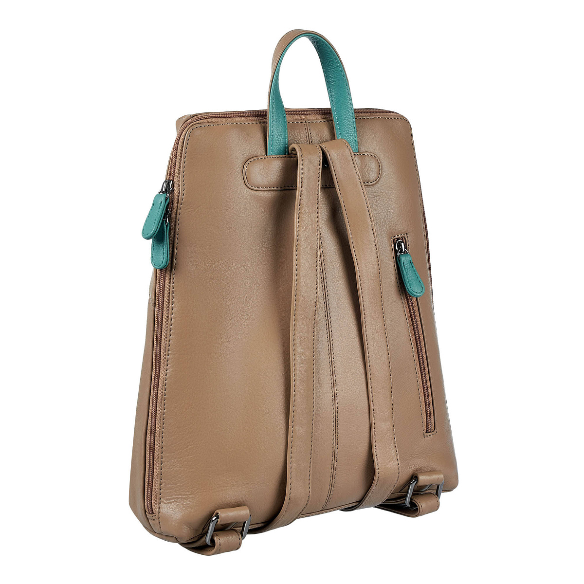 Рюкзак Dr.Koffer из натуральной кожи бежевый