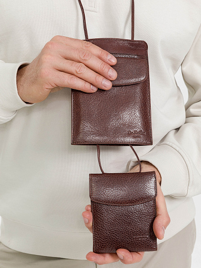 Нагрудный кошелек дорожный Dr.Koffer из натуральной кожи