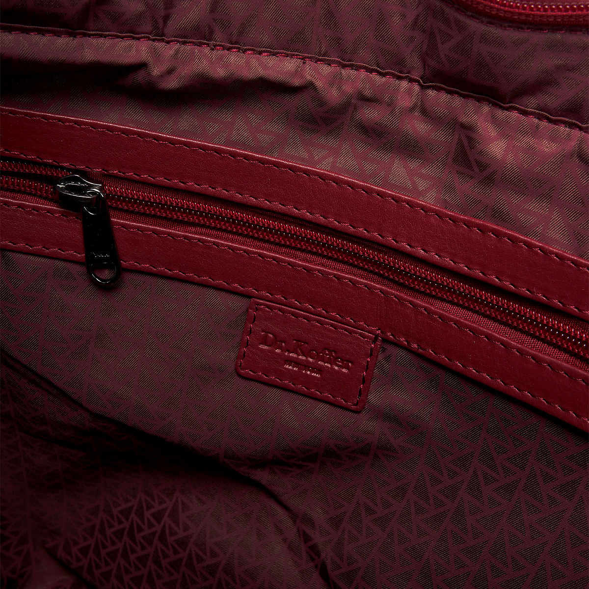 Женская сумка Dr. Koffer из натуральной кожи бордовая