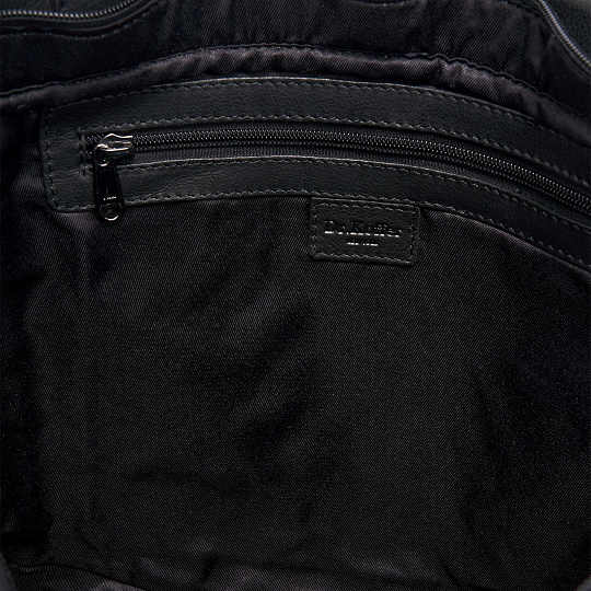 Женская сумка Dr.Koffer из натуральной кожи чёрная