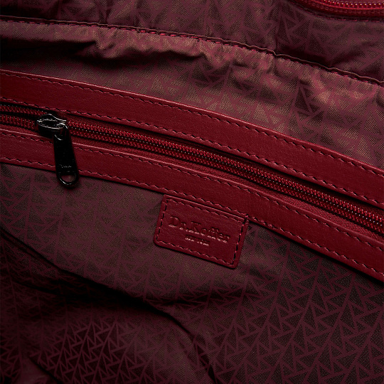 Женская сумка Dr. Koffer из натуральной кожи бордовая