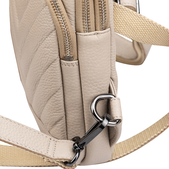 Рюкзак Dr.Koffer из натуральной кожи бежевый