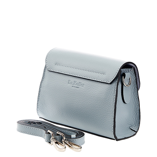 Женская сумка Dr. Koffer из натуральной кожи голубая
