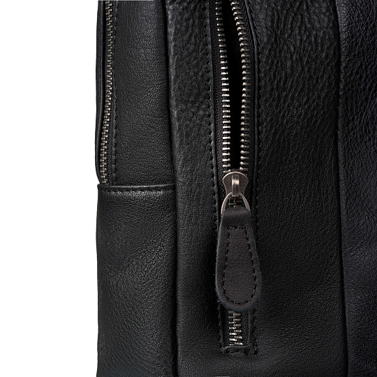 Рюкзак Dr.Koffer из натуральной кожи черный