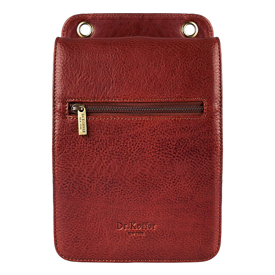 Сумка через плечо Dr.Koffer из натуральной кожи коричневая