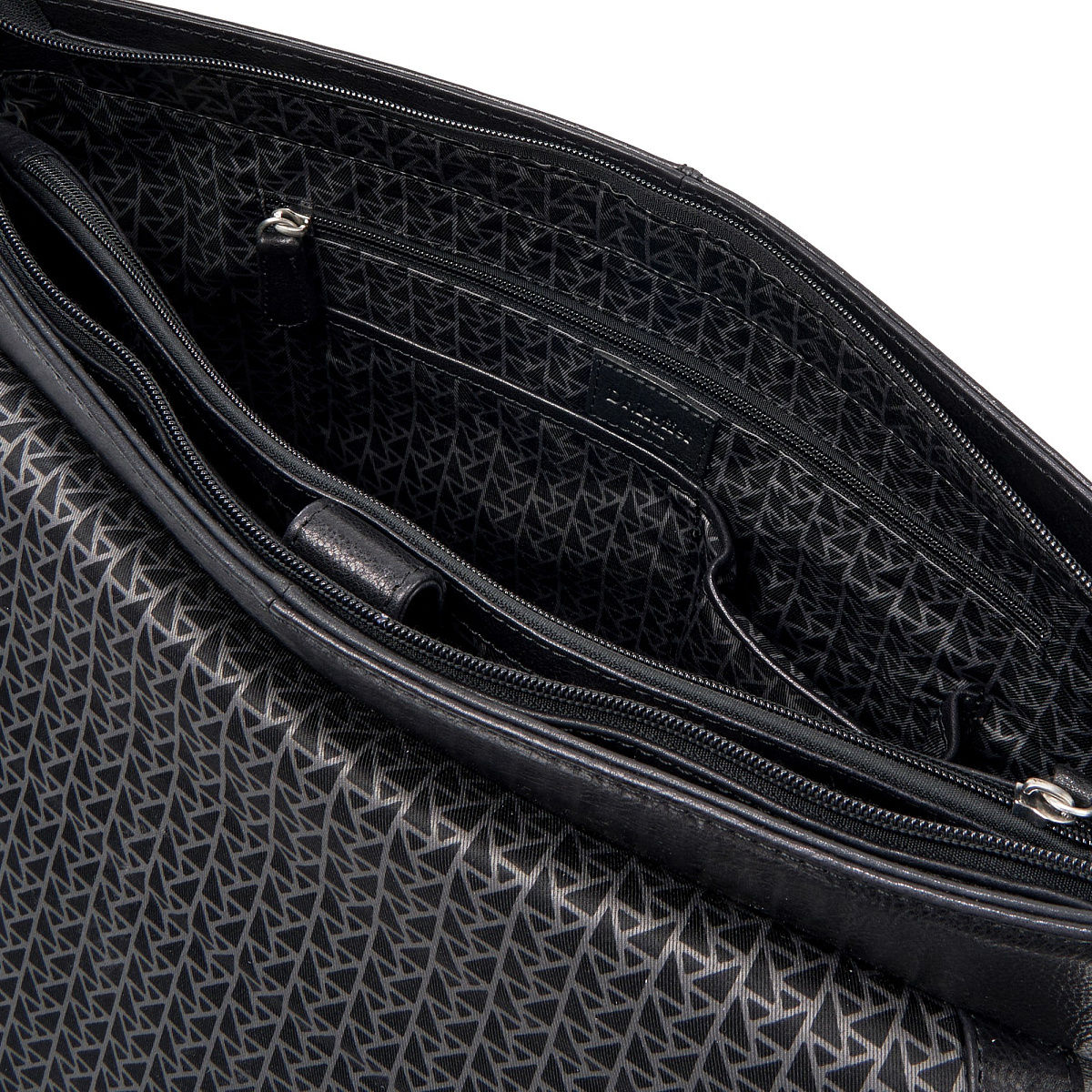 Портфель Dr.Koffer из натуральной кожи черный