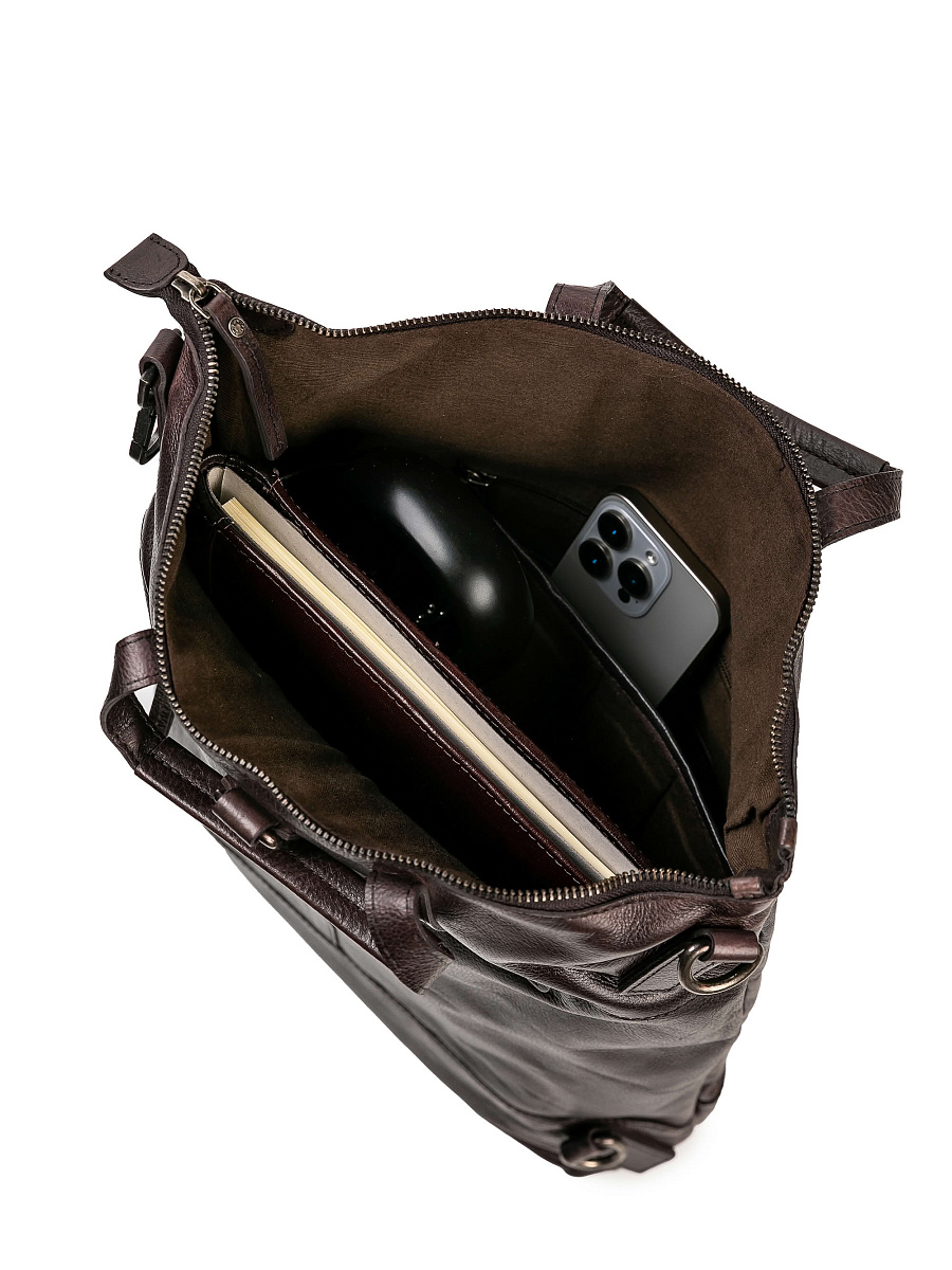 Рюкзак Dr.Koffer из натуральной кожи коричневый