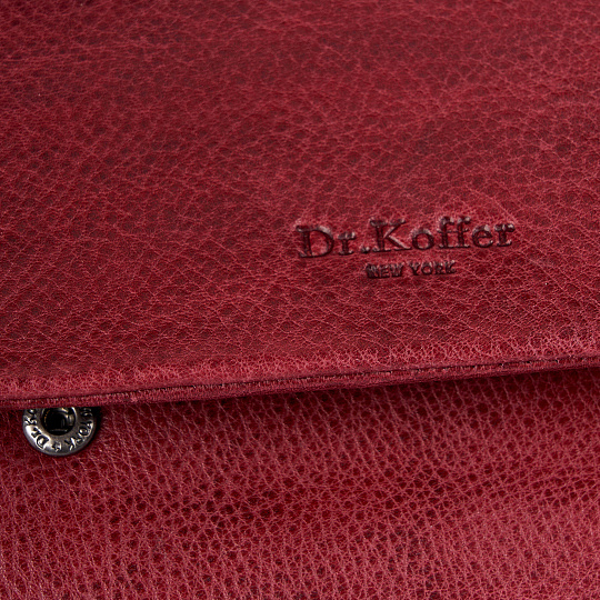 Портмоне Dr.Koffer из натуральной кожи бордовый