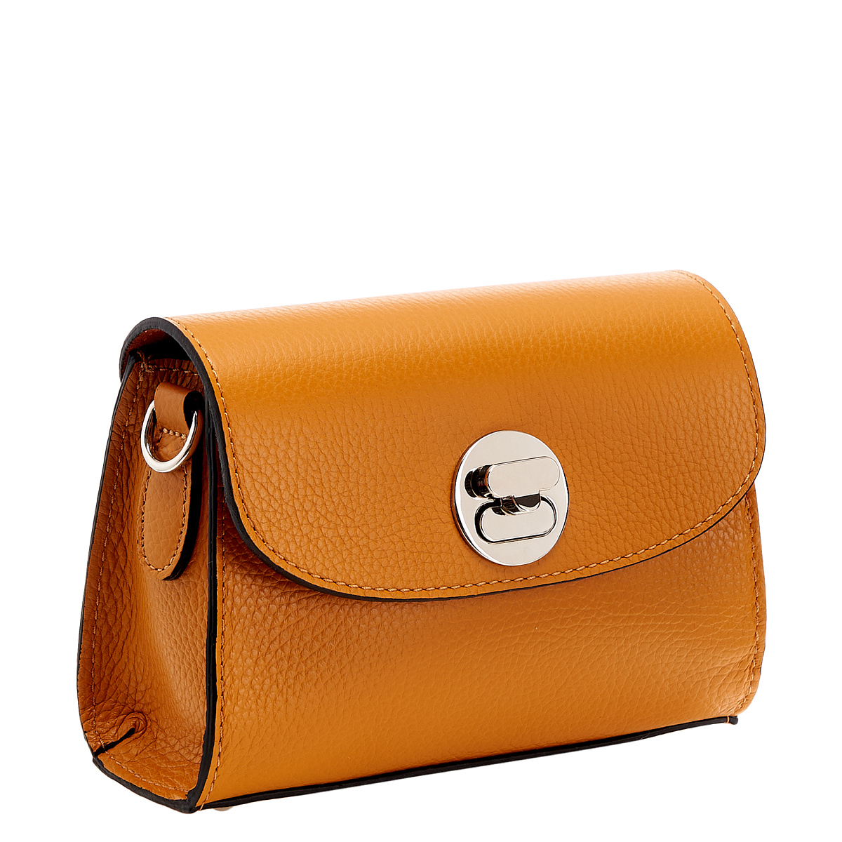 Женская сумка Dr. Koffer из натуральной кожи оранжевая