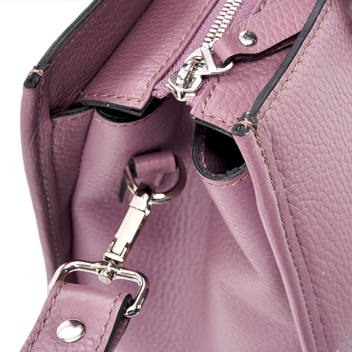 Женская сумка Dr. Koffer из натуральной кожи цвета фуксия