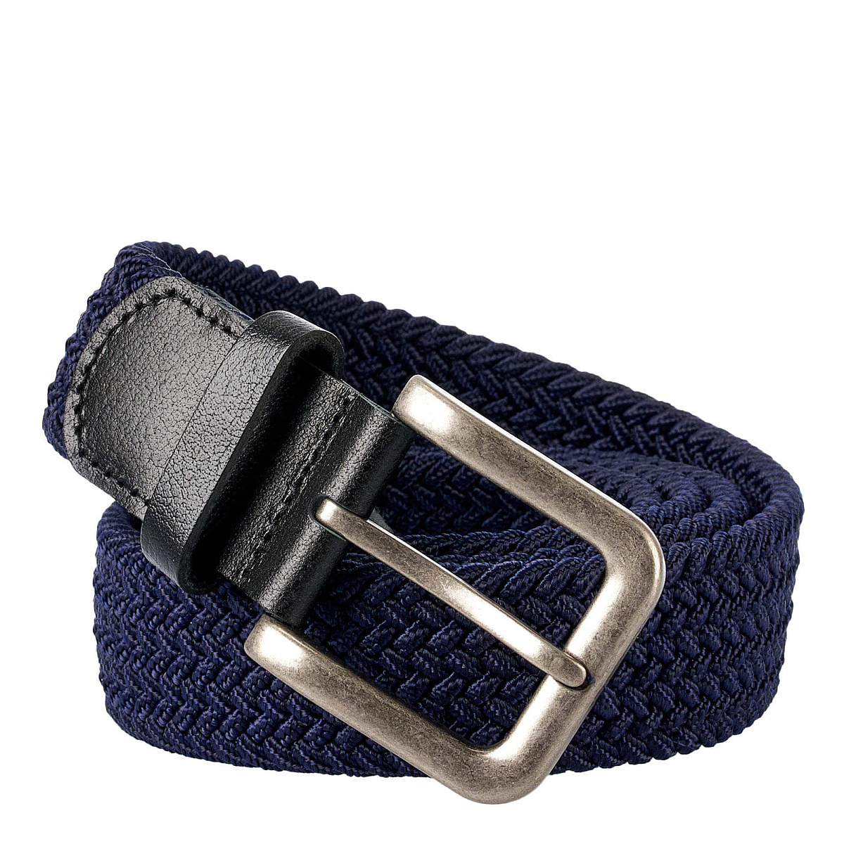 Ремень Dr.Koffer из натуральной кожи и текстиля синий