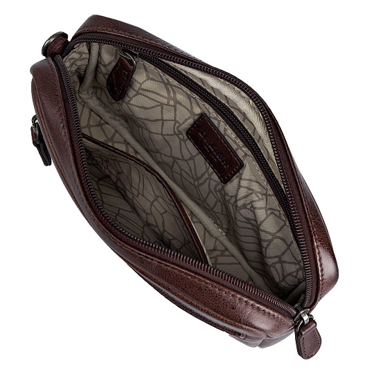 Сумка барсетка из натуральной кожи Dr. Koffer коричневая