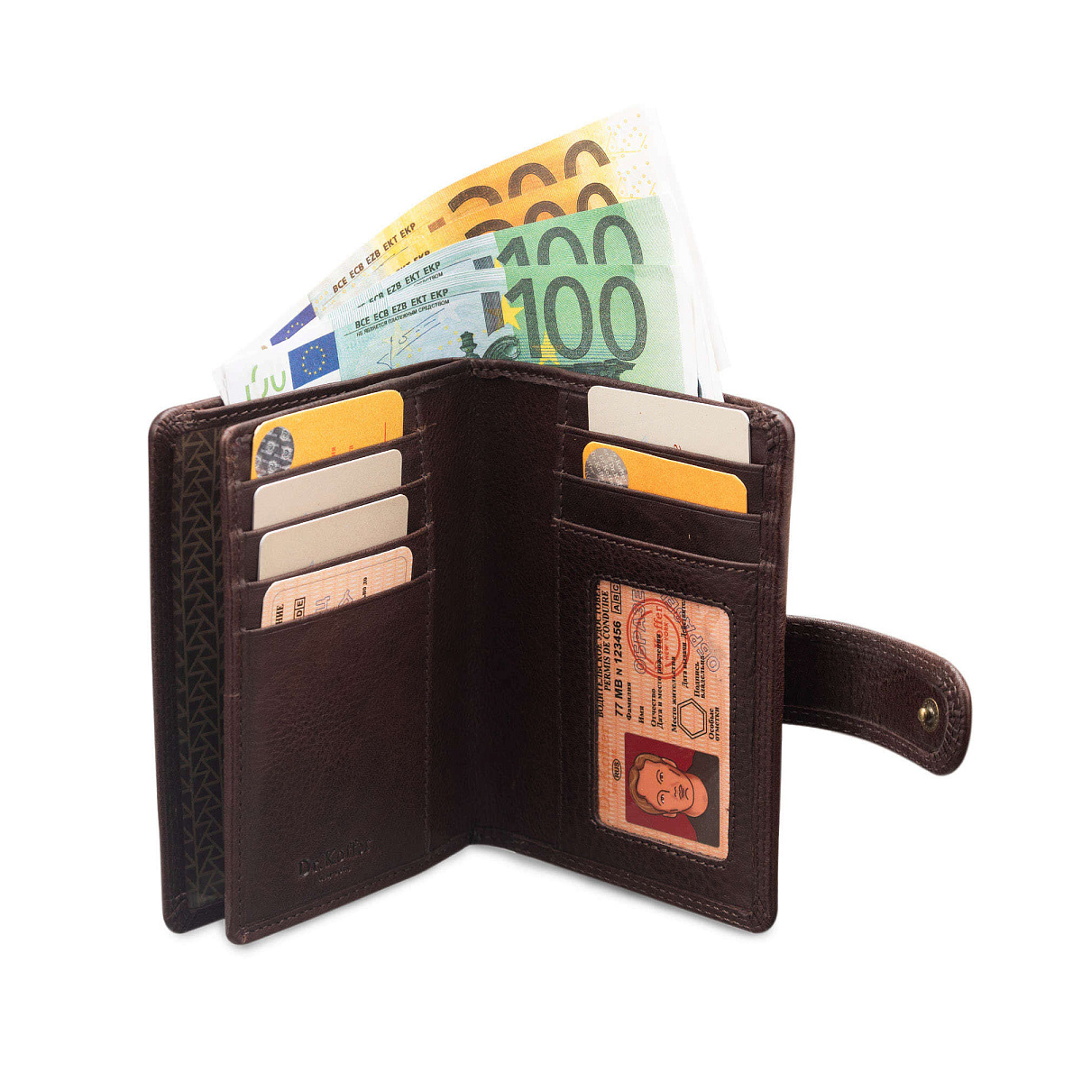 Обложка для паспорта/автодок из натуральной кожи Dr. Koffer