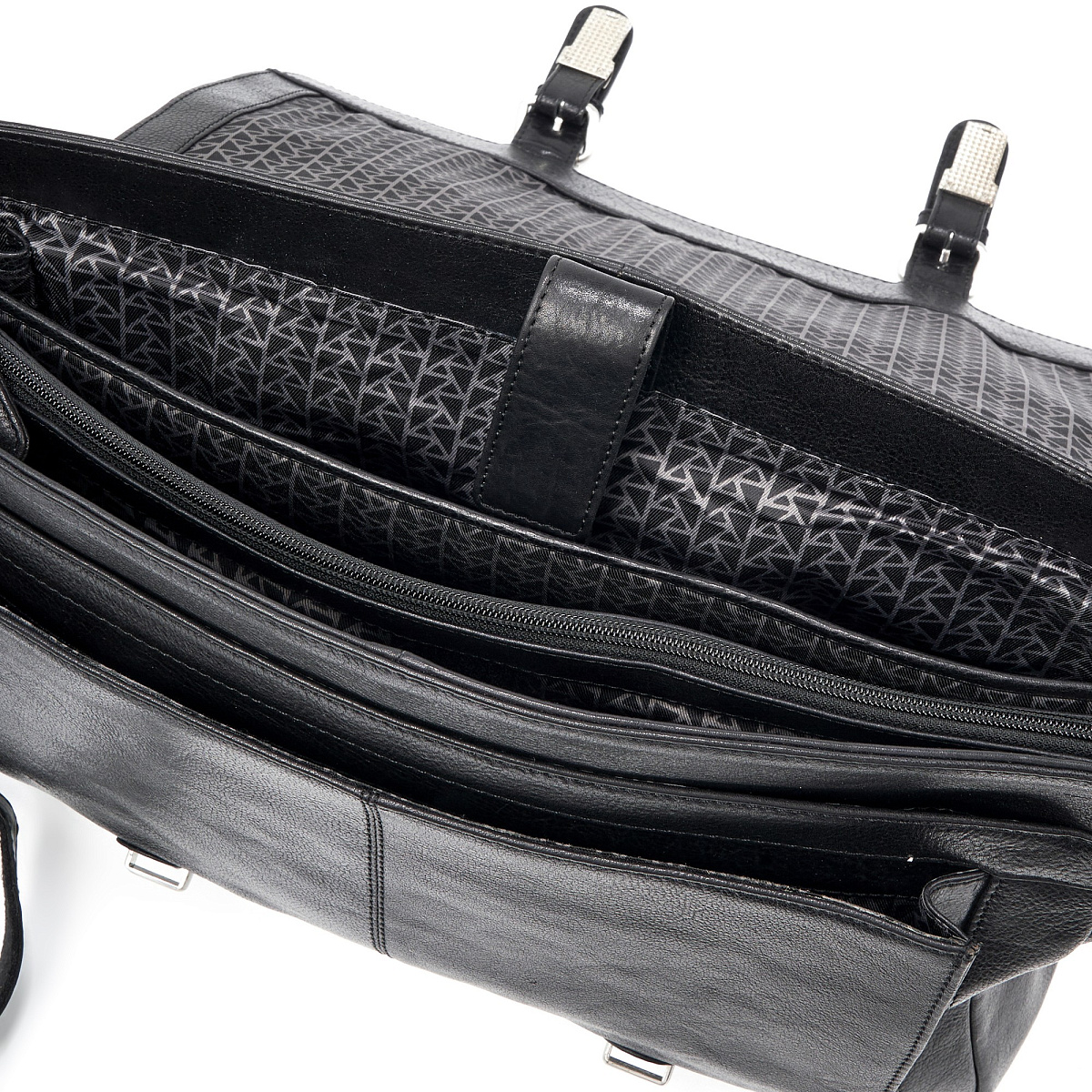 Портфель Dr.Koffer из натуральной кожи черный