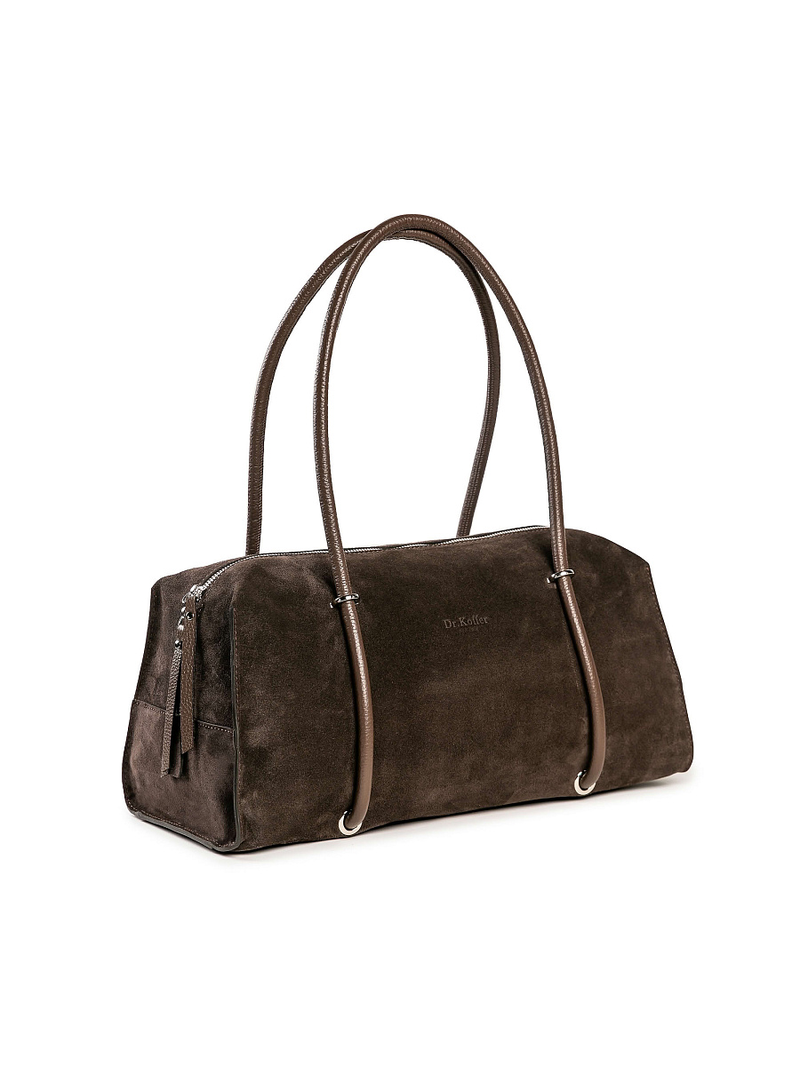 Женская сумка Dr. Koffer из натуральной кожи коричневая