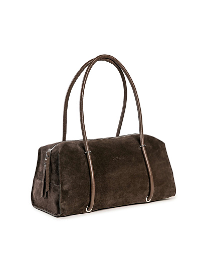 Женская сумка Dr. Koffer из натуральной кожи коричневая