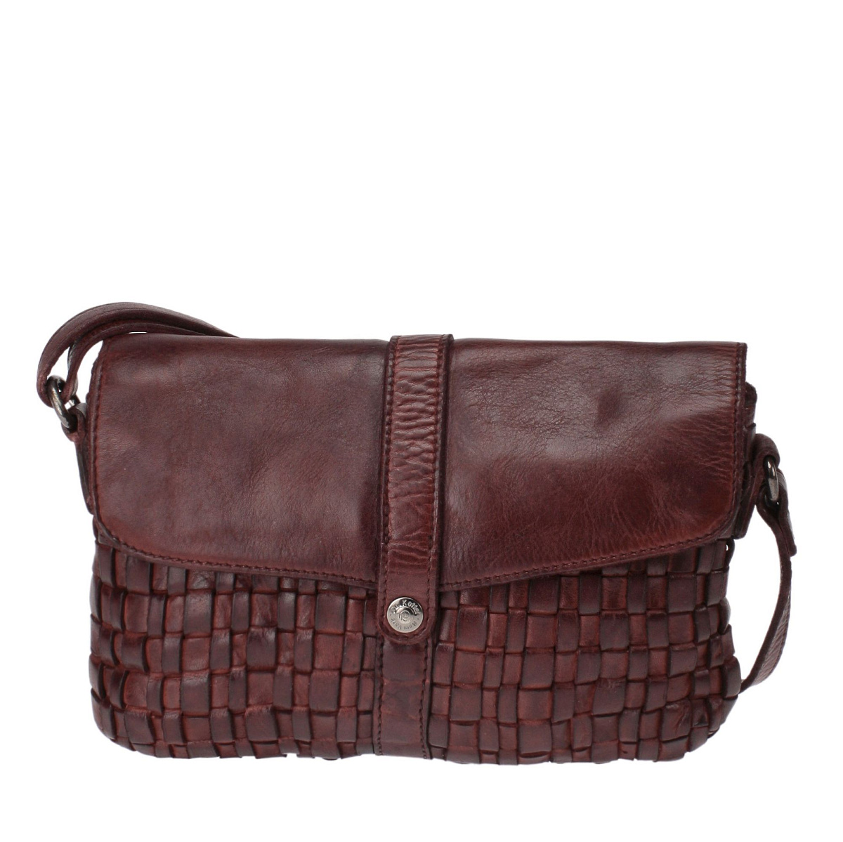 Сумка через плечо Dr.Koffer из натуральной кожи коричневая