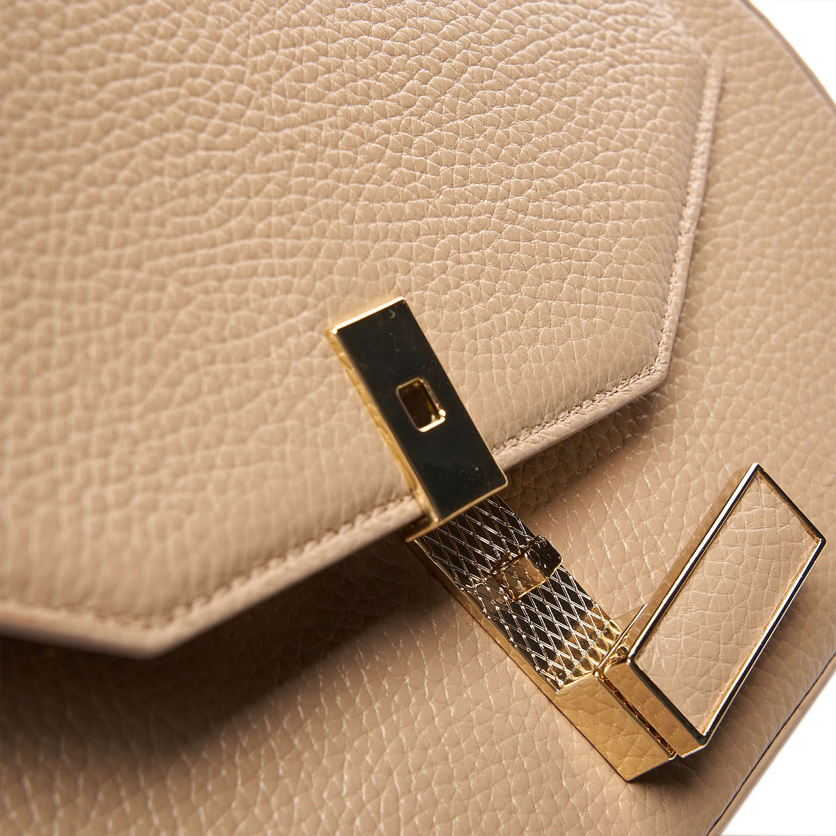 Женская сумка  Dr. Koffer из натуральной кожи бежевая