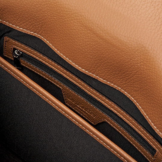 Женская сумка Dr.Koffer из натуральной кожи коричневая