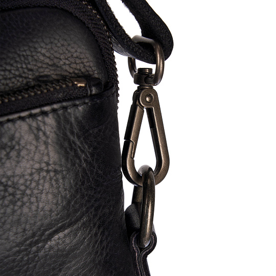 Деловая сумка Dr.Koffer из натуральной кожи черная