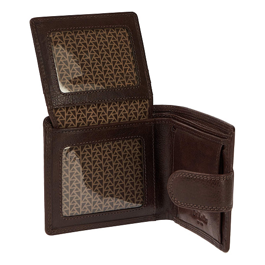 Портмоне Dr.Koffer из натуральной кожи коричневое