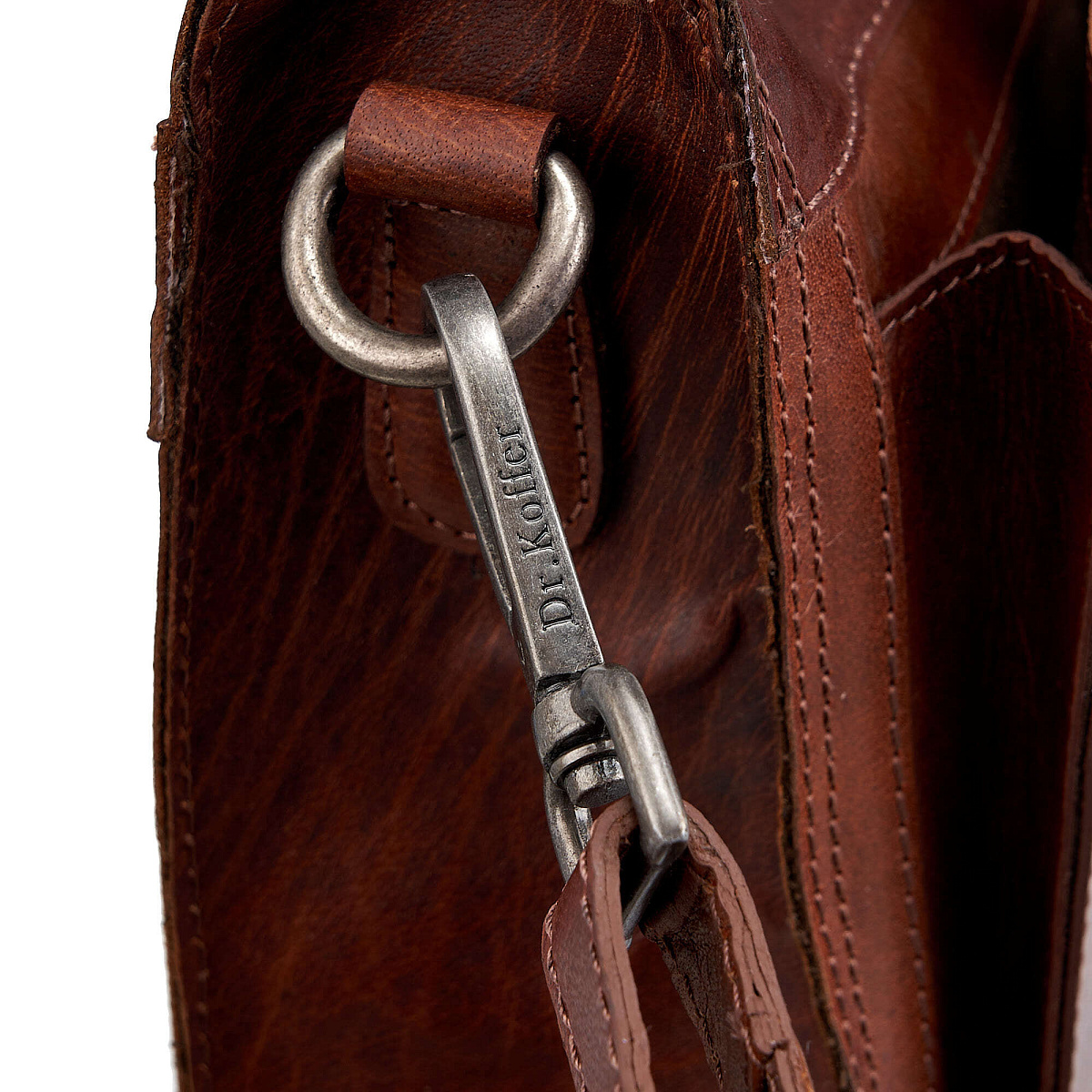 Женская сумка Dr.Koffer из натуральной кожи светло-коричневая