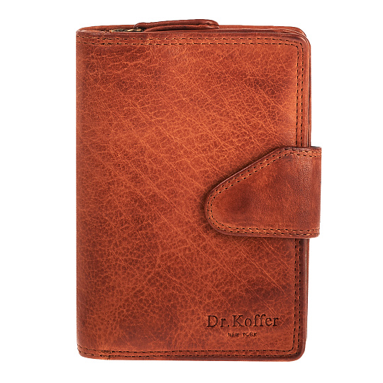 Портмоне Dr.Koffer из натуральной кожи светло-коричневое