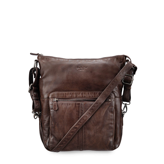 Сумка через плечо Dr.Koffer из натуральной кожи коричневая