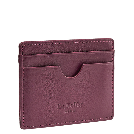 Кредитница Dr.Koffer из натуральной кожи фиолетовая