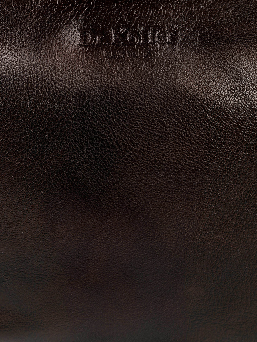 Сумка через плечо Dr.Koffer из натуральной кожи коричневая