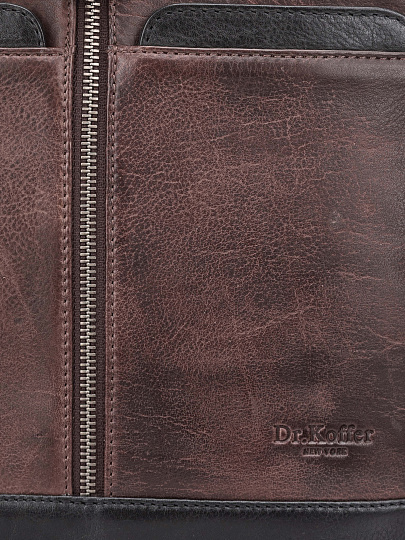 Рюкзак Dr. Koffer из натуральной кожи коричневый