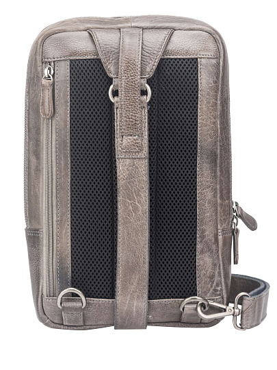 Рюкзак Dr. Koffer из натуральной кожи серый