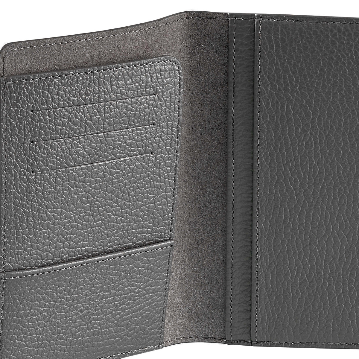 Обложка для паспорта Dr.Koffer из натуральной кожи серая