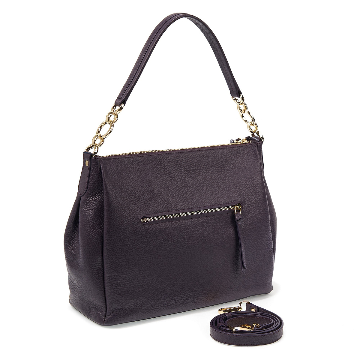 Женская сумка  Dr. Koffer из натуральной кожи фиолетовая