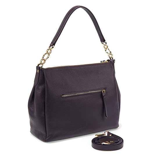 Женская сумка  Dr. Koffer из натуральной кожи фиолетовая