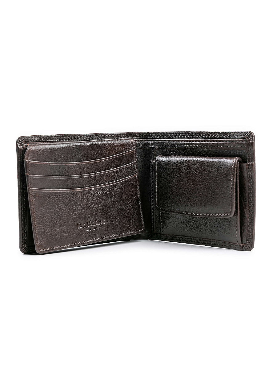 Портмоне Dr.Koffer из натуральной кожи коричневое