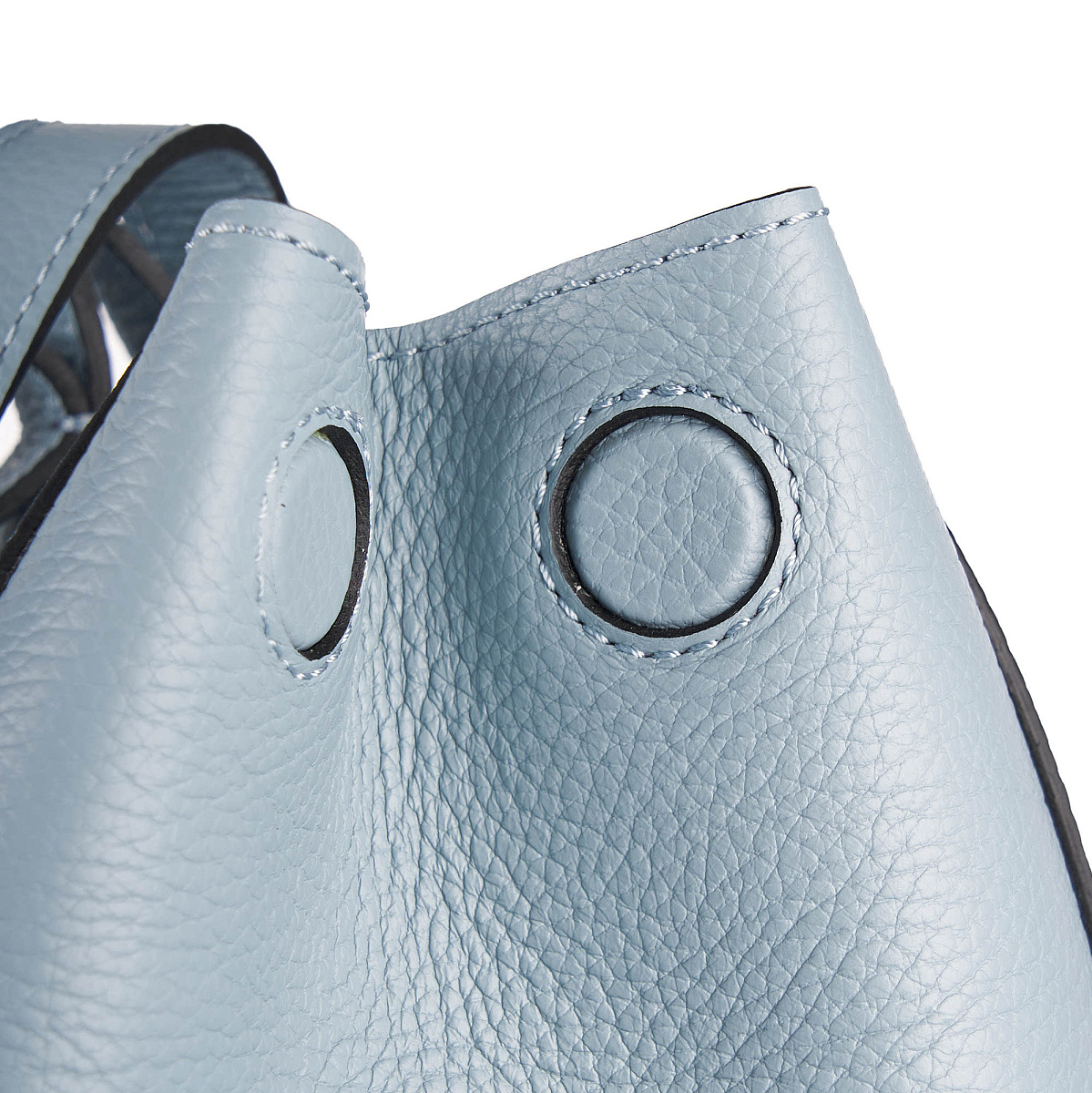 Женская сумка Dr. Koffer из натуральной кожи голубая