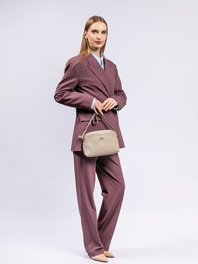 Женская сумка Dr. Koffer из натуральной кожи бежевая