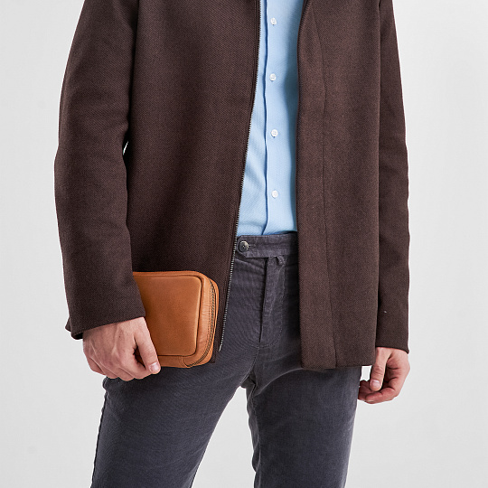 Несессер Dr.Koffer из натуральной кожи коричневый