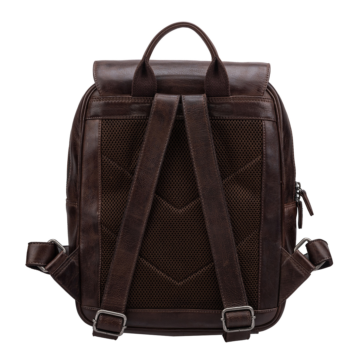 Рюкзак Dr.Koffer из натуральной кожи темно-коричневый
