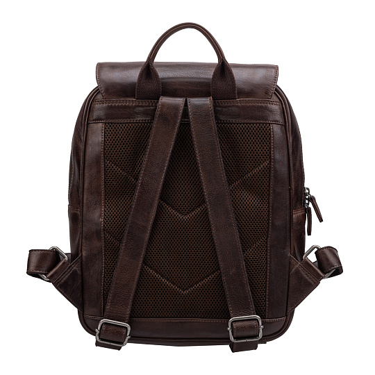 Рюкзак Dr.Koffer из натуральной кожи темно-коричневый