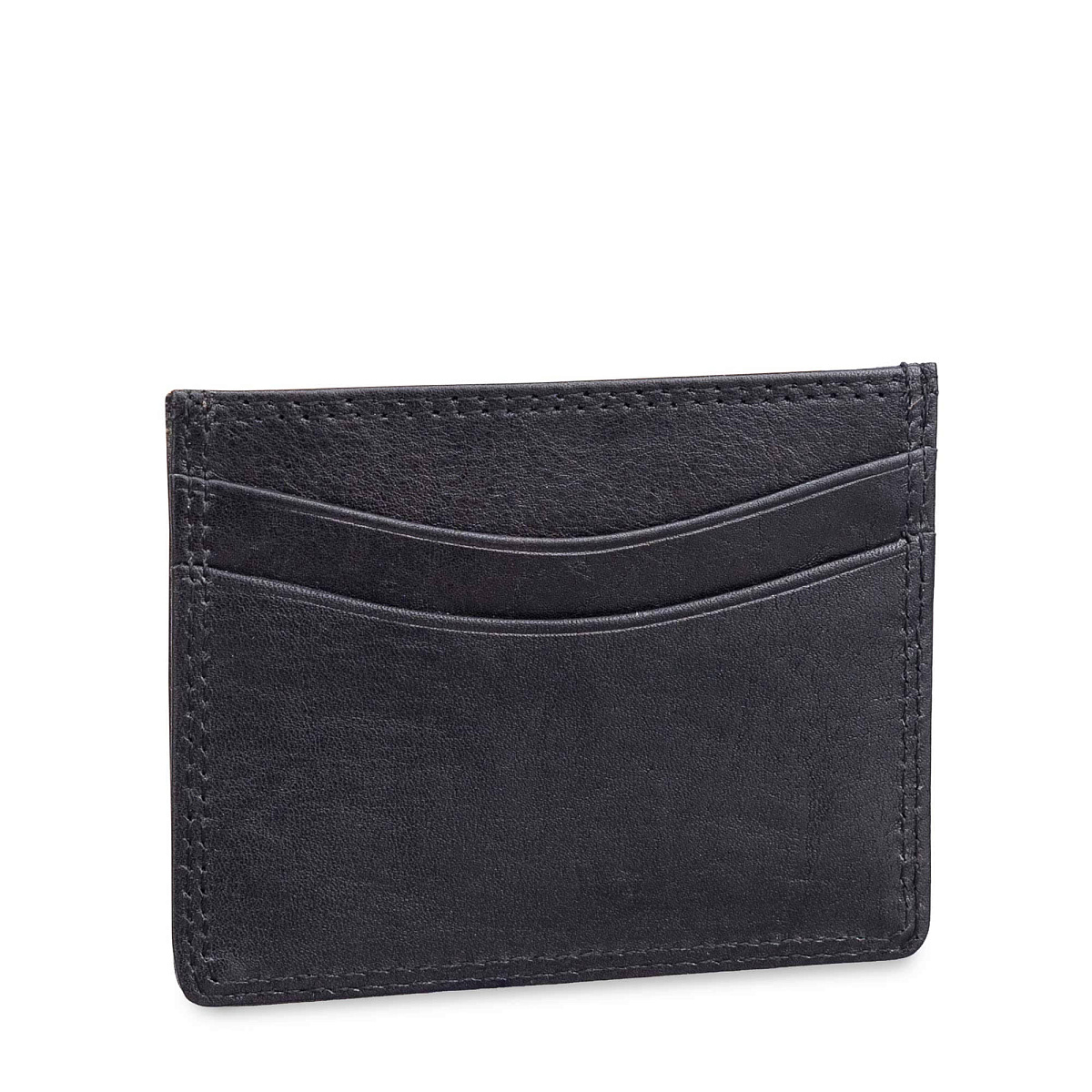 Кредитница Dr.Koffer из натуральной кожи черная