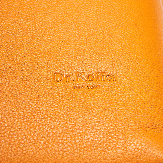 Женская сумка Dr.Koffer из натуральной кожи желтая