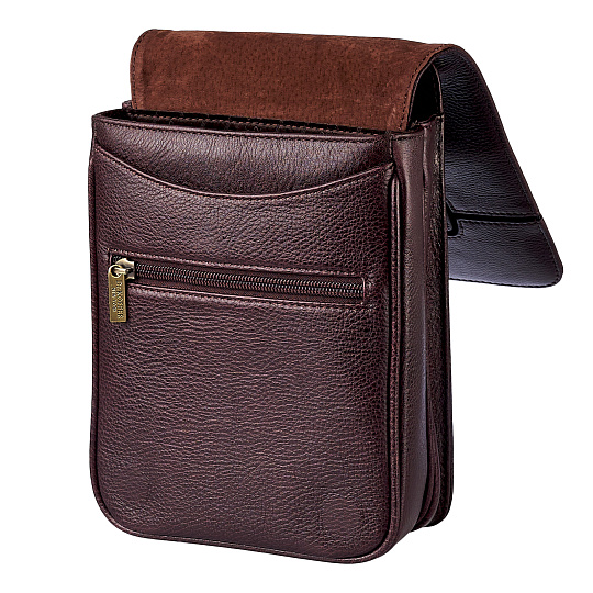 Сумка через плечо Dr.Koffer из натуральной кожи коричневая